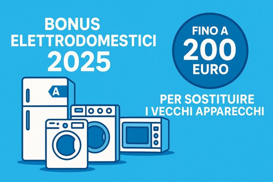 Bonus Elettrodomestici 2025: come ottenere fino a 200 euro