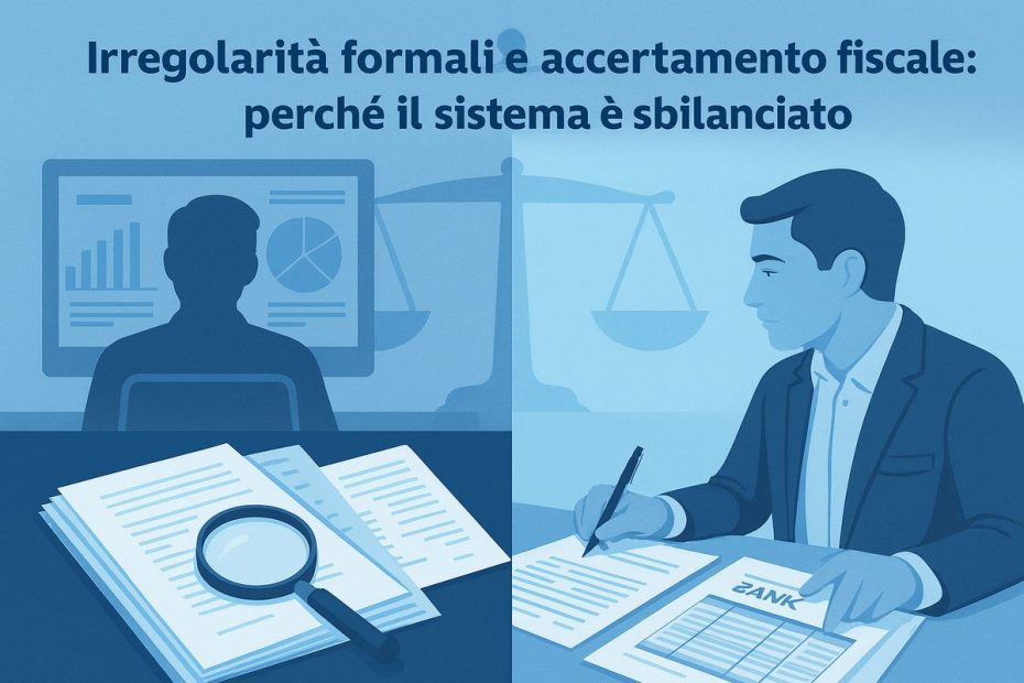 Irregolarità formali e accertamento fiscale: perché il sistema è sbilanciato