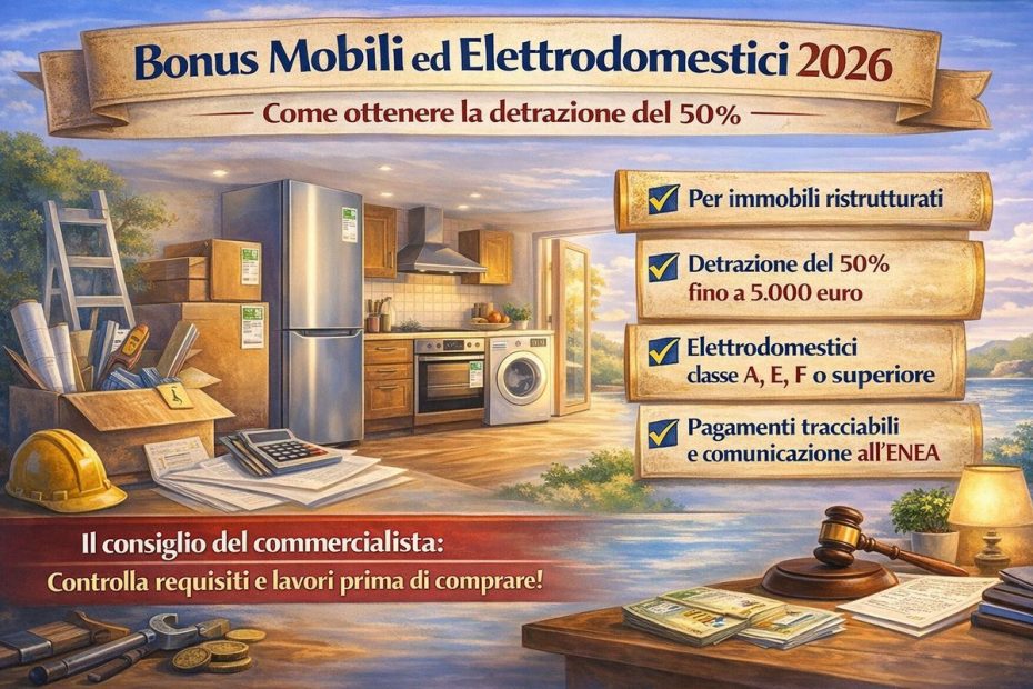 Bonus Mobili ed Elettrodomestici, la Giuda del 2026