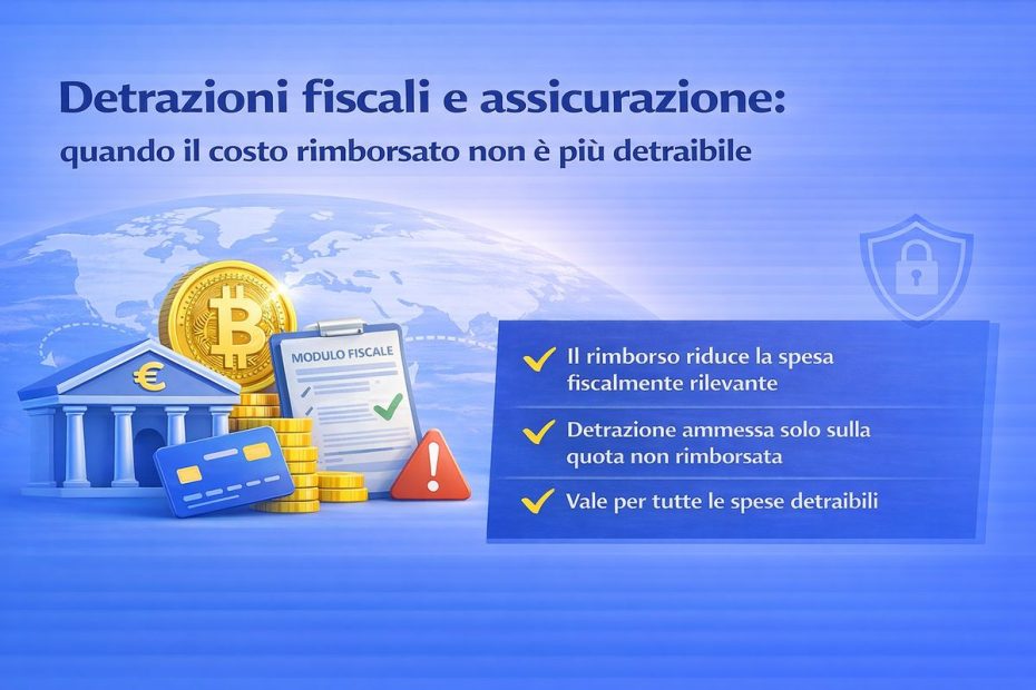 Detrazione fiscale e assicurazione: quando il costo rimborsato non è più detraibile