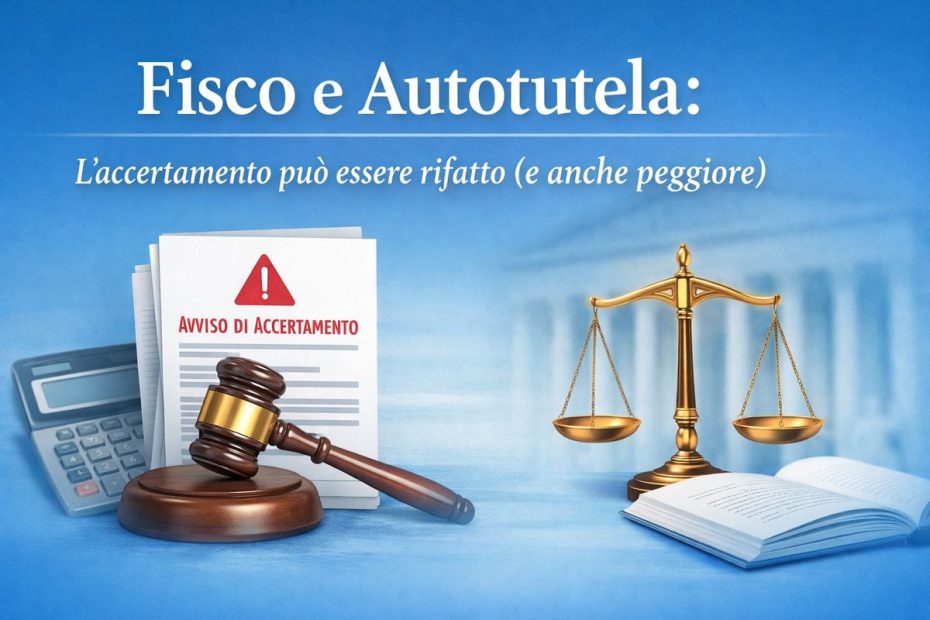 Autotutela tributaria, il Fisco può correggere l’accertamento (anche aumentando le sanzioni)