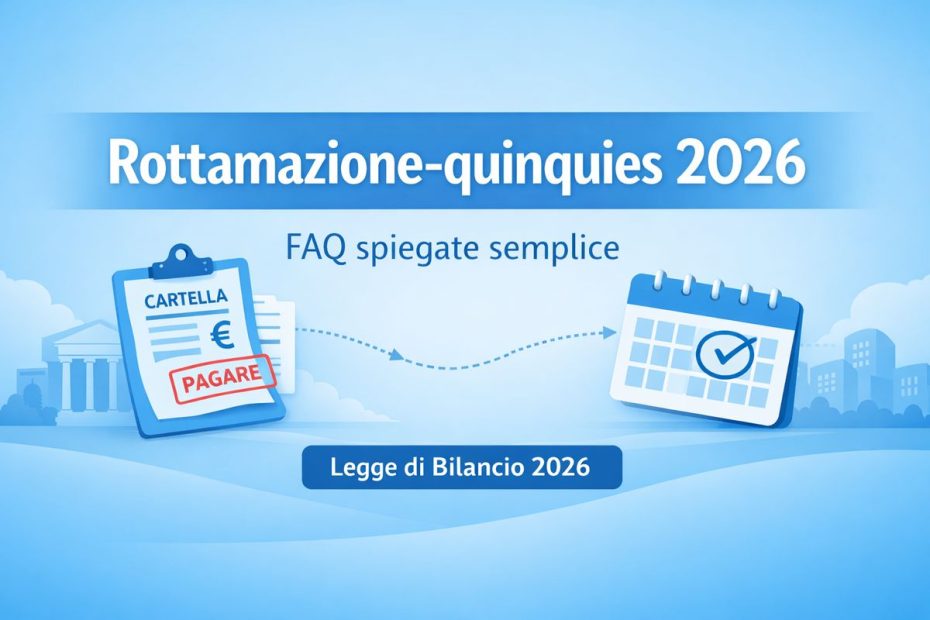 Rottamazione quinquies 2026 ecco le FAQ spiegate in modo semplice