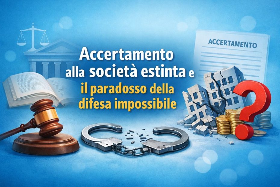 Accertamento società estinta e il paradosso della difesa impossibile