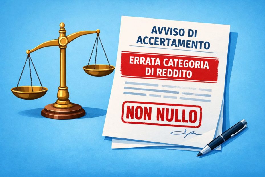Avviso di accertamento, non basta un errore sul reddito per farlo annullare
