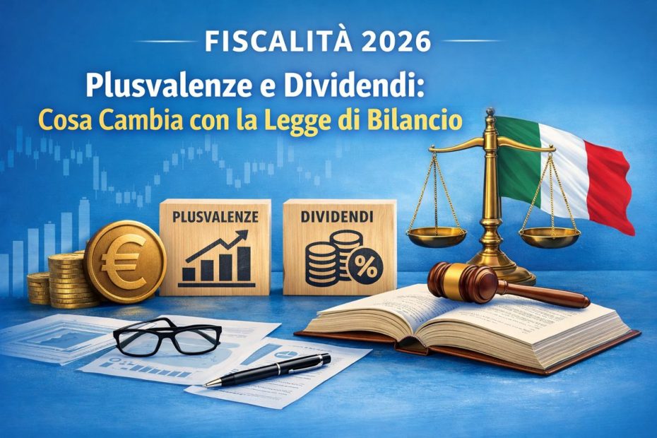 Plusvalenze e dividendi con la Legge di Bilancio 2026