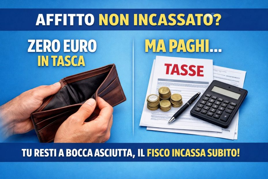Tasse su affitto mai incassato, il paradosso (irrisolto) del Fisco italiano
